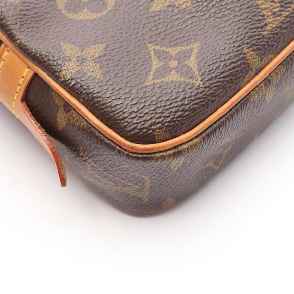 LOUIS VUITTON Brown Monogram Leather Shoulder Bag - Picture 9 of 14